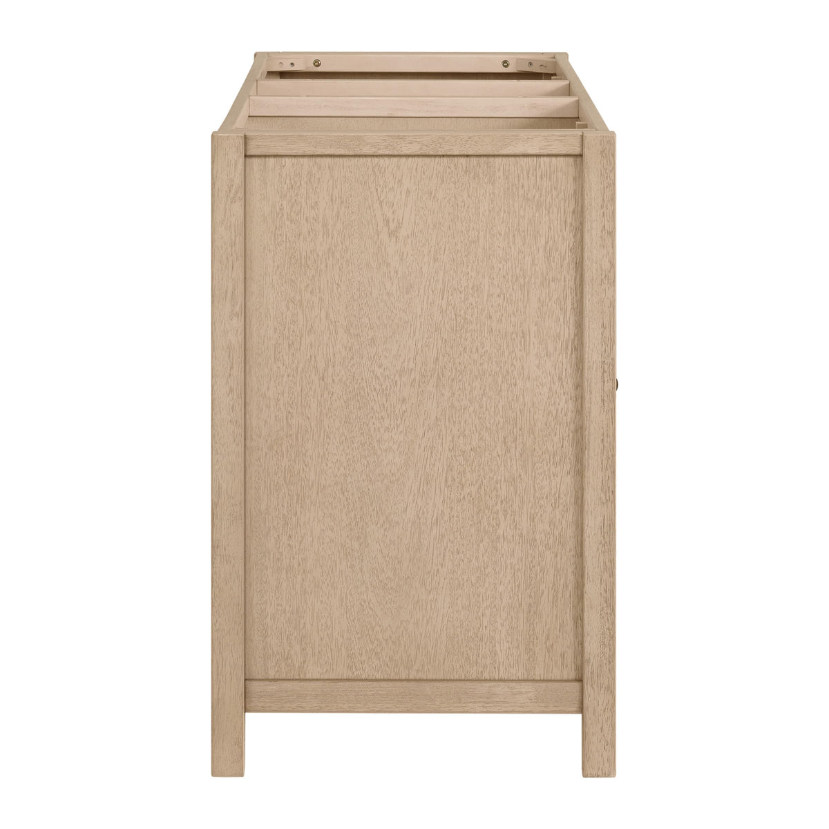 Alaterre Furniture Lucca Bathroom Vanity - Freestanding Cabinet Without Sink - 60 Inch Wood Bathroom Vanity with Soft-Close Doors and Three Drawers - for Double Sink Cabinet (Natural)