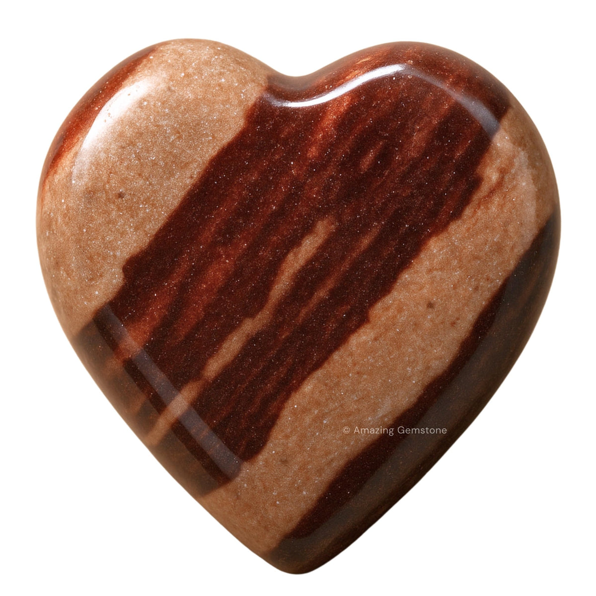 Amazing Gemstone Shiva Lingam Narmada Crystal Heart Palm Stone - Pocket Massage Worry Stone for Natural Body Chakra Balancing, Reiki Healing and Crystal Grid