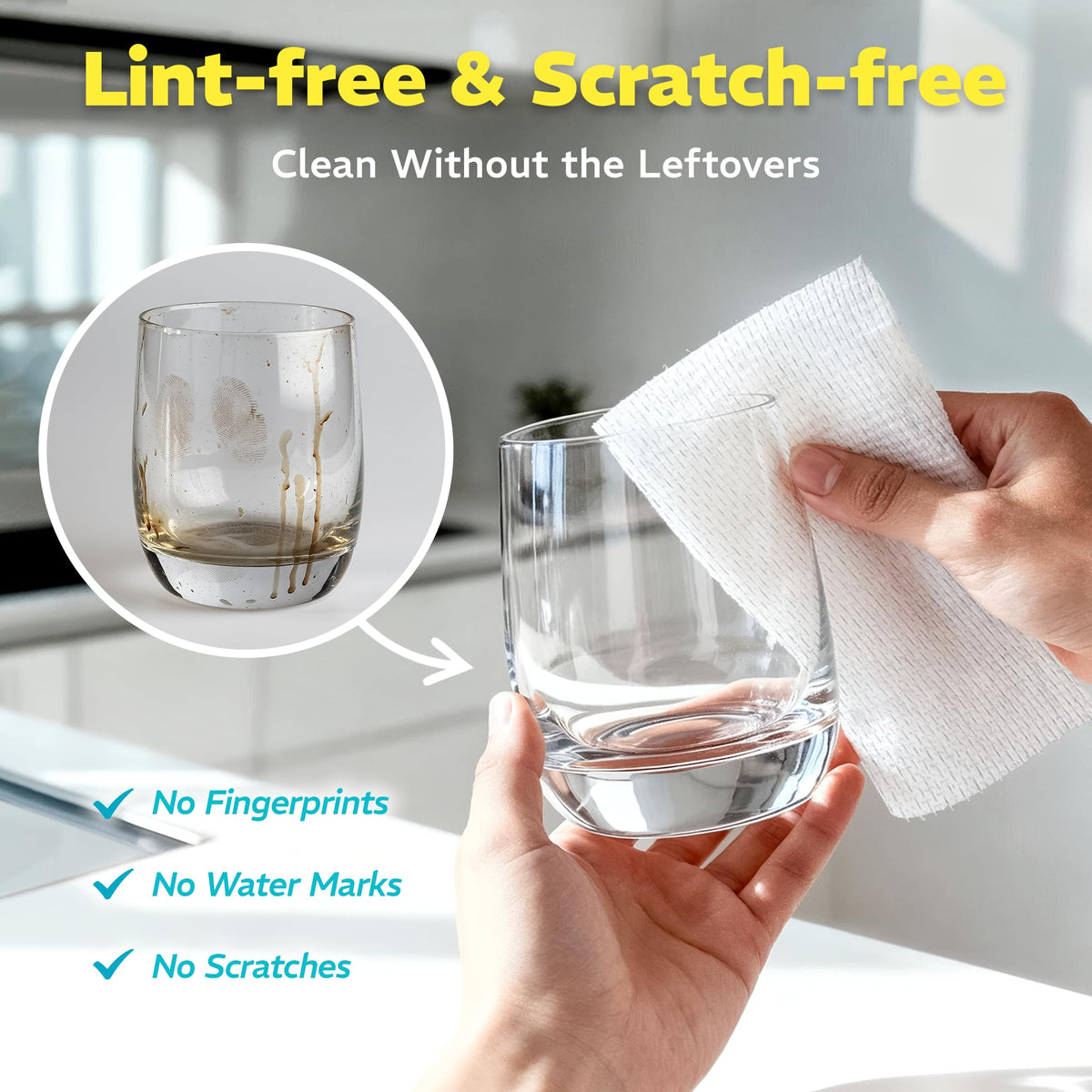 Befanty 90 Pack Plant-Based Microfiber Cleaning Cloth Rolls, Washable & Reusable Paper Towels for Kitchen, Ultra Absorbent, Scratch Free, Lint Free, Cleaning Supplies, 8.6" x 11.8" (2 Rolls)