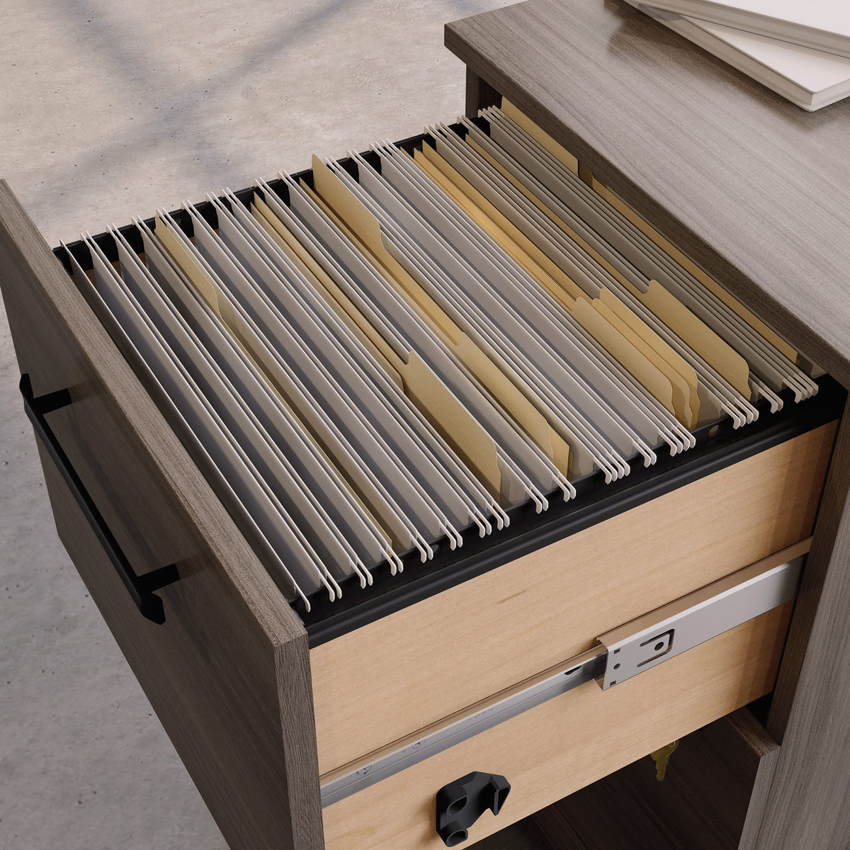 Sauder Affirm 2 Drawer Mobile File, Hudson Elm Finish
