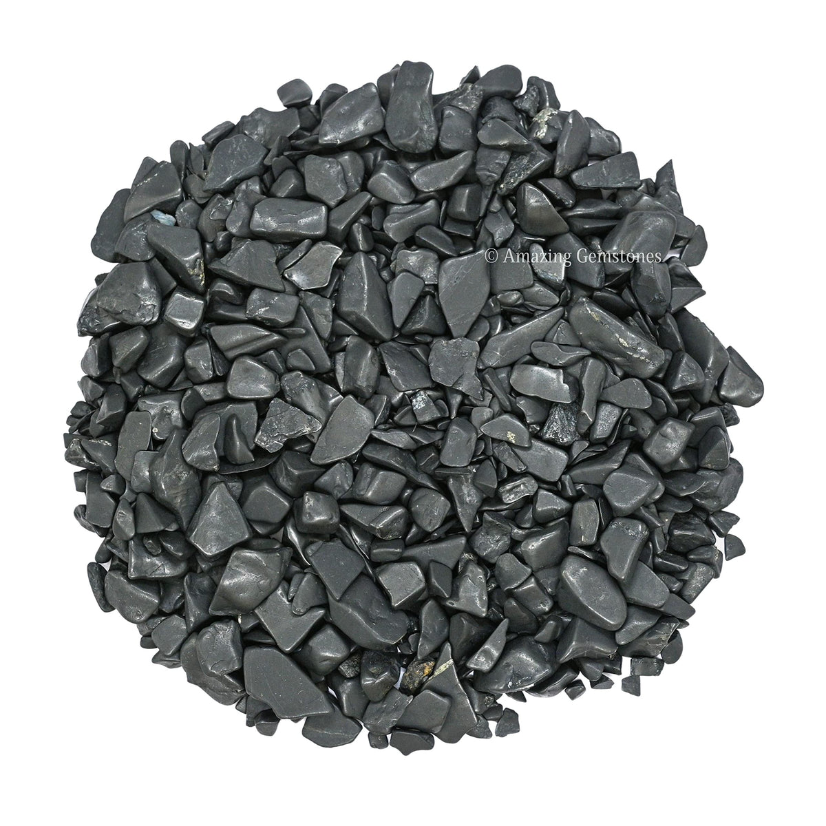 Amazing Gemstone Shungite Crystal Chips Aquarium Gravel Rocks - Shungite Chips Bulk Fish Tank Gravel, Small Tumbled Stone Chips and Tiny Crystals for Decoration (Natural AAA Grade) (1000+ Carat Chips)