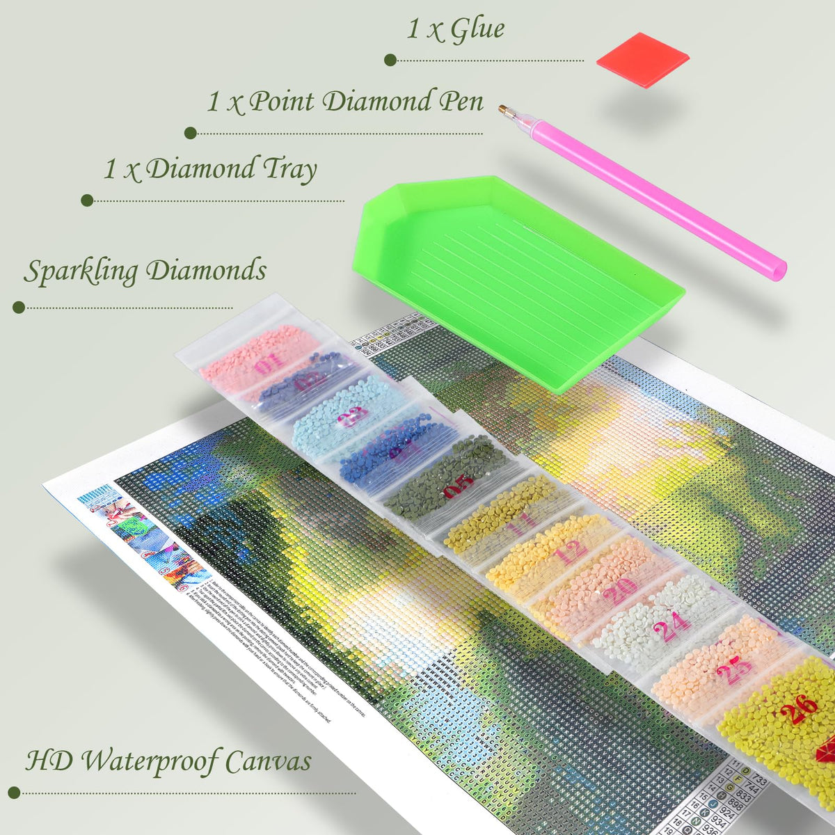 YEEIFFD African American Diamond Painting Kits for Adults, 5D African Diamond Art Kits for Beginners DIY Full Drill Paint with Diamond Home Wall Decor 12x16in