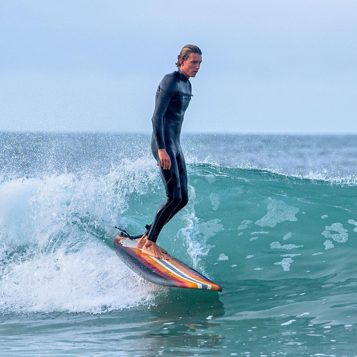 Fender x Wavestorm Collaboration 8ft Surfboard | Graphic top Deck with high Density Slick Bottom | for Kids and Adults | Foam Construction with Accessories | Leg Leash and Fin Set Included