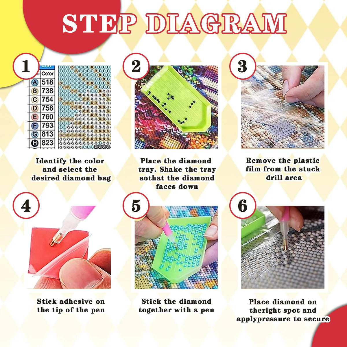 Leatrice Sunrise Diamond Painting Kits for Adults 5D Diamond Art Kits Gem Dots Paintings Full Drill Beginners Women DIY for Home Wall Decor 11.8x15.7 Inches Landscape 6 Pack Waves
