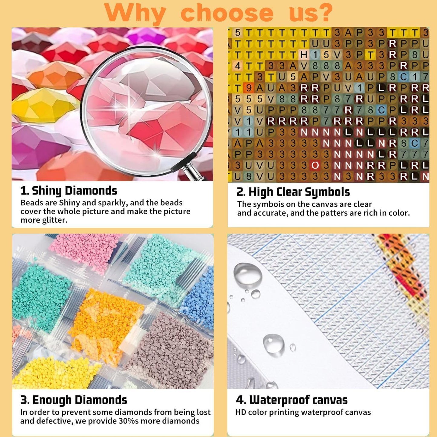 9 Pack Animal Diamond Art Kits for Adults and Kids, Room Decor 5D DIY Diamond Painting Kits for Beginner, Diamond Dots Full Drill Crafts for Gem Art Decor for Women's Hobbies 10x14in
