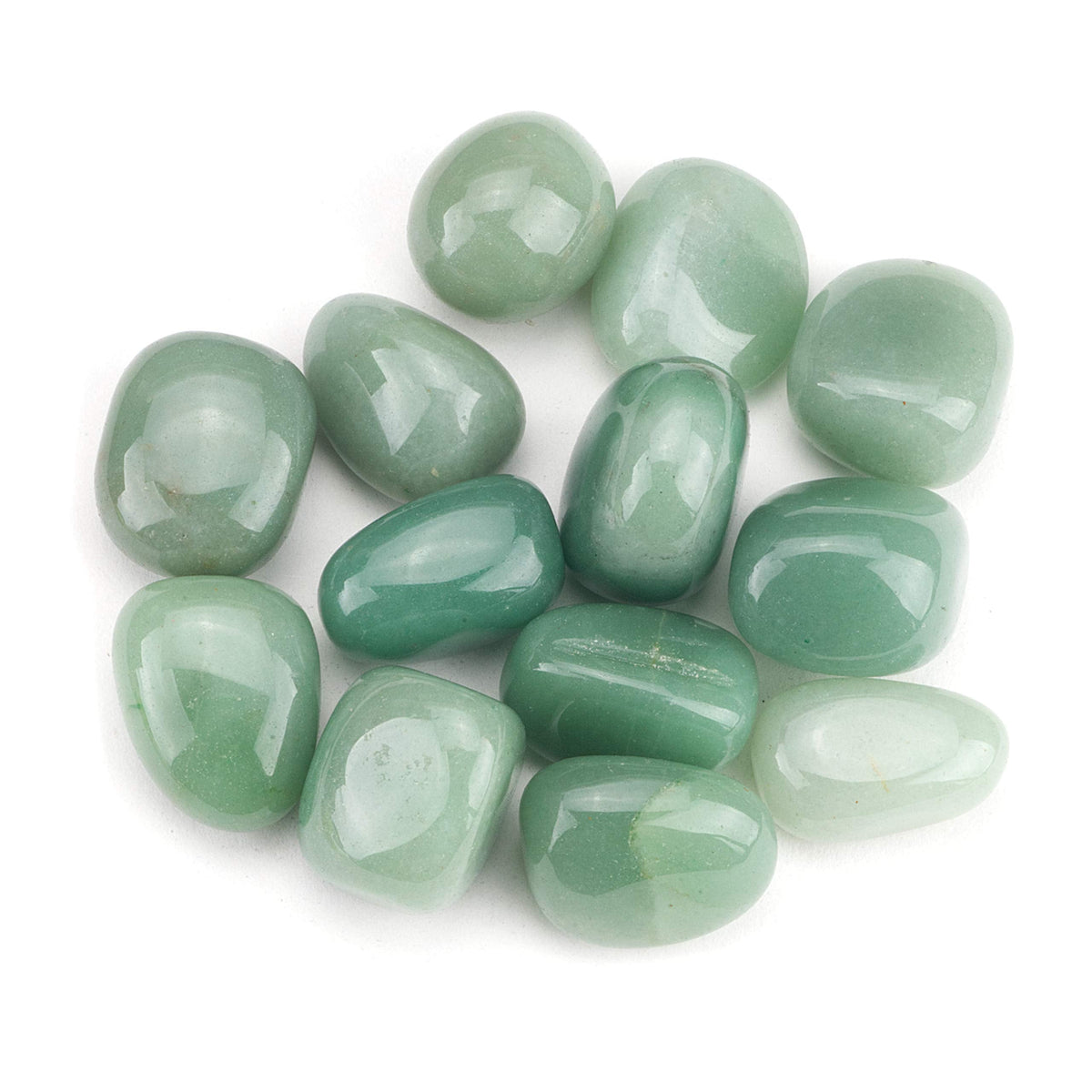 Cherry Tree Collection 1/2 Pound Polished Stones - 1/2" - 1" Size Tumbled Stones - Tumbled Crystals Bulk for Healing, Reiki, Chakra (Green Aventurine)