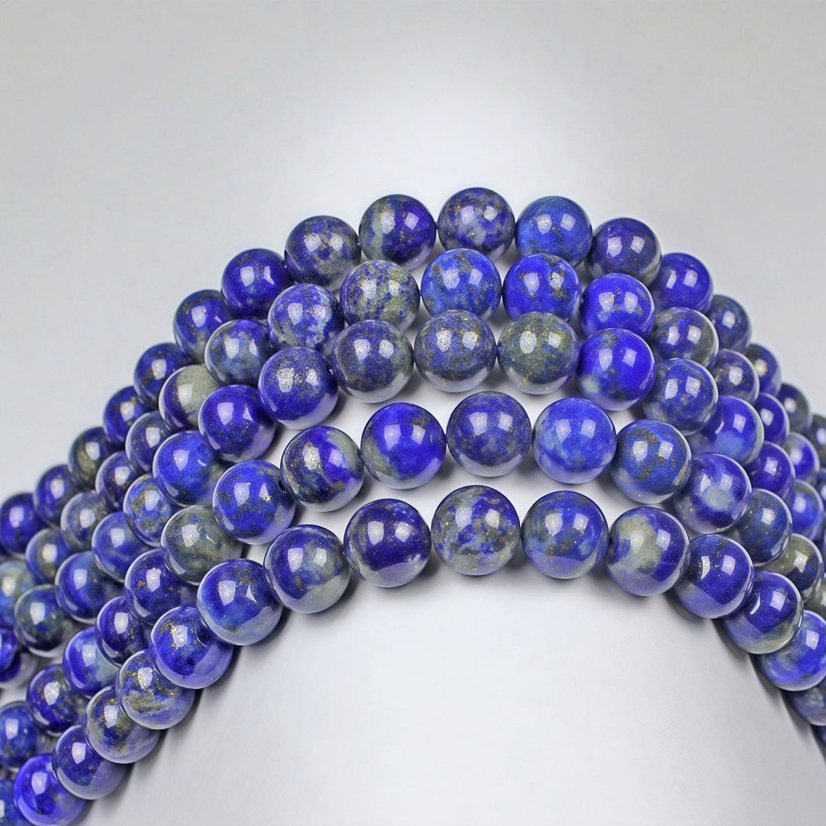 MJDCB Natural Lapis Lazuli Gemstone Loose Beads Round 6mm Energy Stone Healing Power for Jewelry Making