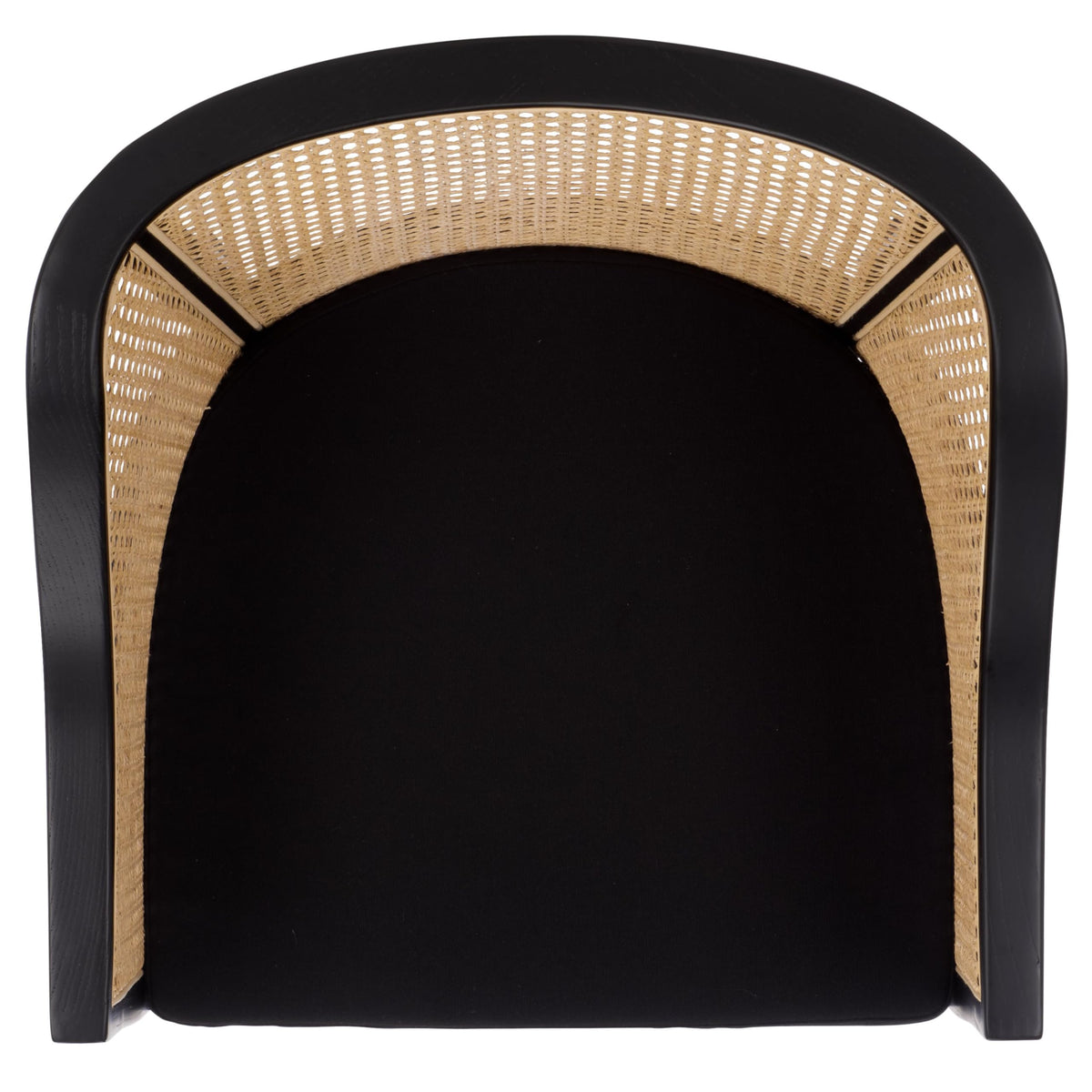 SAFAVIEH Home Collection – Rina Black & Natural Solid Wood Dining Chair with Cane Accents, Fully Assembled (DCH9501D)