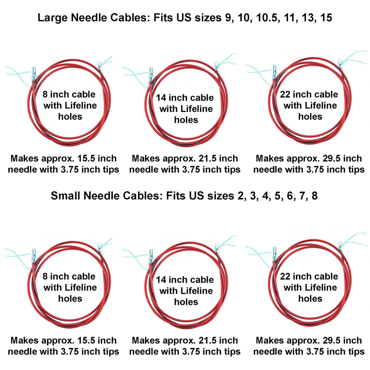 ChiaoGoo Twist Red Lace 4-Inch Complete 7400-C Interchangeable Circular Knitting Needle Set, Sizes US 2, 3, 4, 5, 6, 7, 8, 9, 10, 10.5, 11, 13, 15 with 6 Cords with Project Bag
