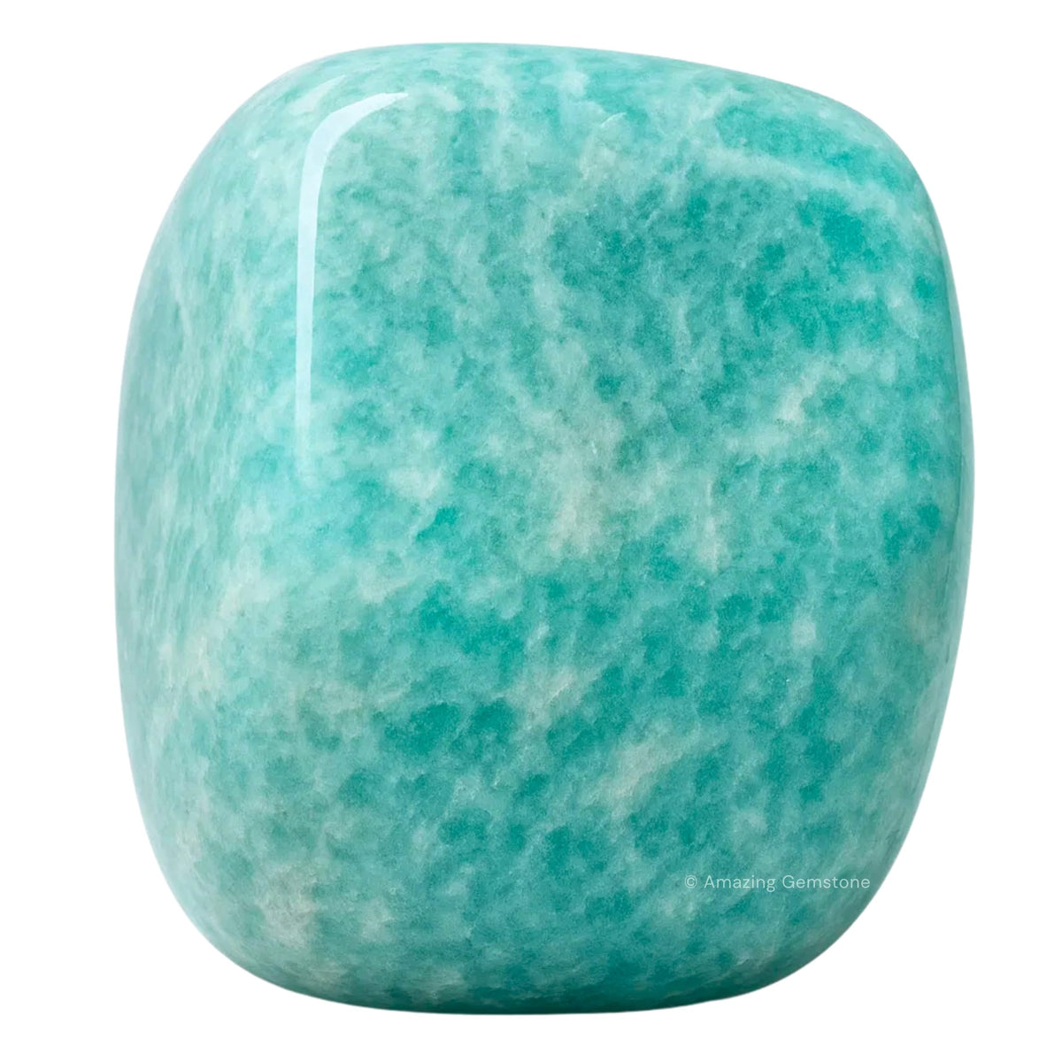 Amazing Gemstone Amazonite Crystals and Healing Stones Tumbled - 1 oz, Natural Healing Stones for Energy Balance, Stress Relief - Premium Polished Gems Rocks for Meditation and Wellness