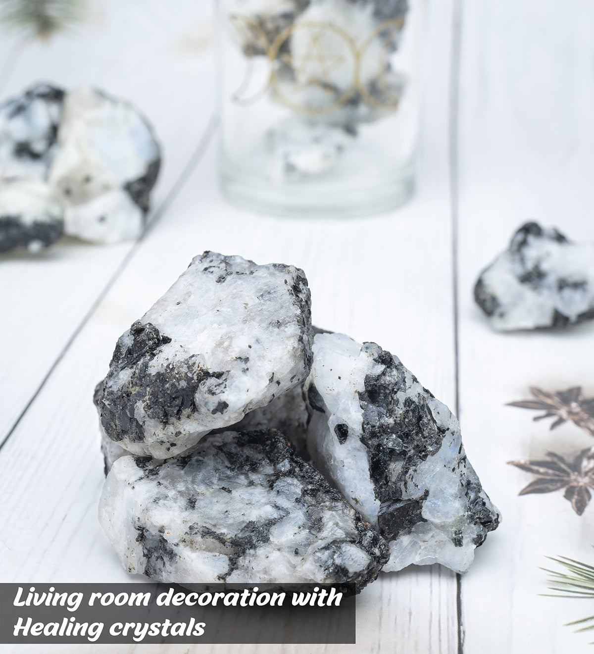 Crocon Rainbow Moonstone Rough Bulk Natural Stone Raw Stone Tumbling Cabbing Polishing Mining Chakra Balancing Reiki and Crystal Healing Good Luck Home Office Size : 1 LB