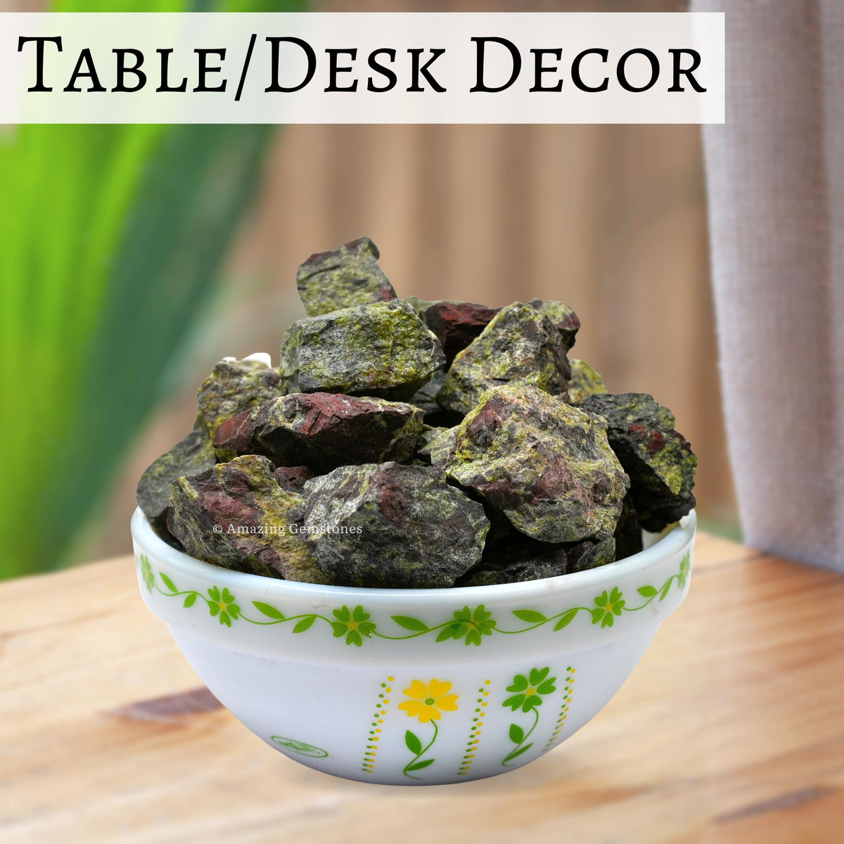 Amazing Gemstone Dragon Bloodstone Raw Crystals and Healing Stones, Natural Rocks For Tumbling - DIY Raw Stones And Crystals (1 Piece)