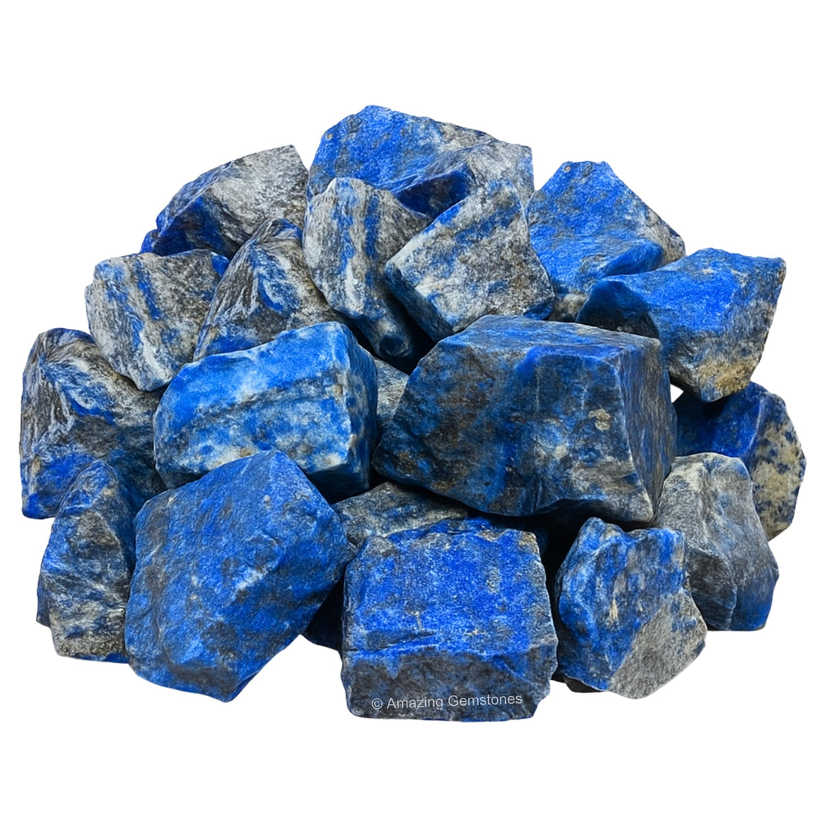 Amazing Gemstone 2 Pieces Lapis Lazuli Stone Crystals and Healing Stones, Raw Natural Rocks for Tumbling and DIY Raw Stones and Crystals