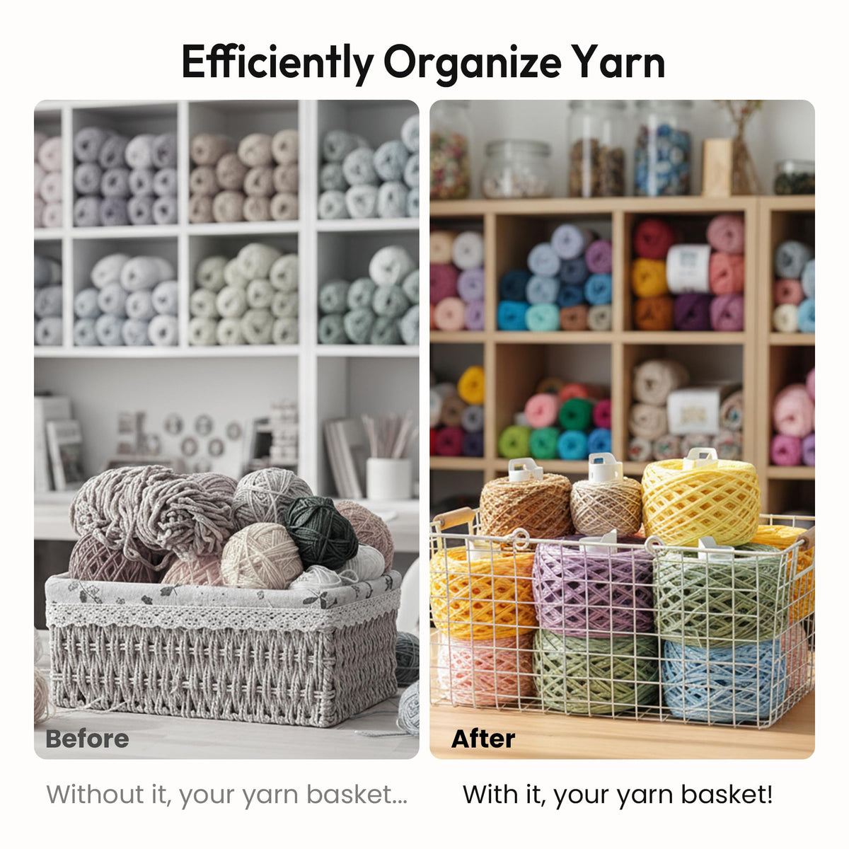 Etcokei Electric Yarn Winder M1 & 9pcs Yarn Ball Tube, Compact Cake Winder for Neat Storage & Tangle-Free Knitting/Crocheting, Yarn Winding Tube