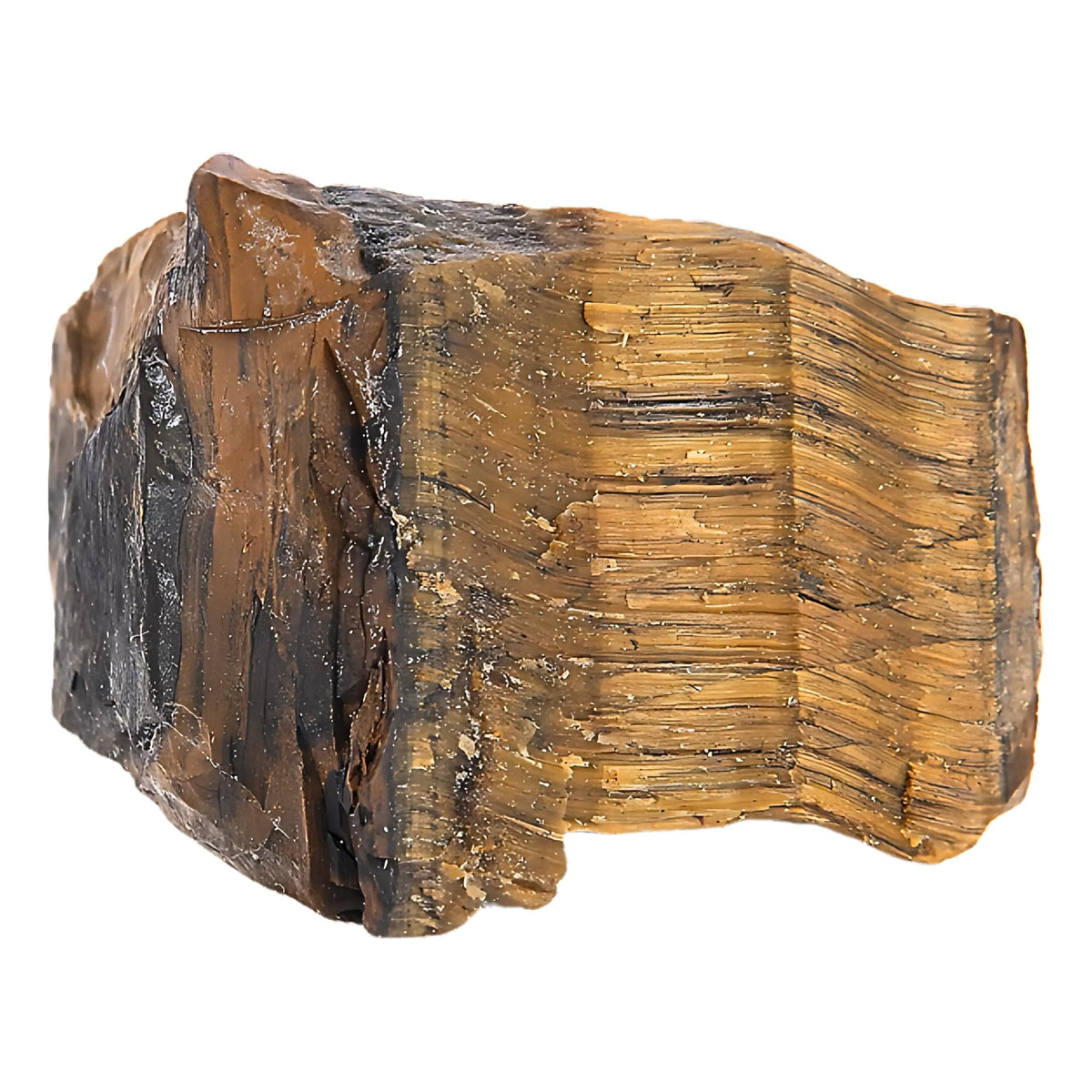 ANAYA AGATE Tiger Eye Raw Crystals Rough Gemstones with Authenticity Card, Velvet Pouch Raw Stones for Tumbling, Cabbing, Polishing, Cutting Natural Healing Crystals for Home Decor, DIY Stones (2 Piece)
