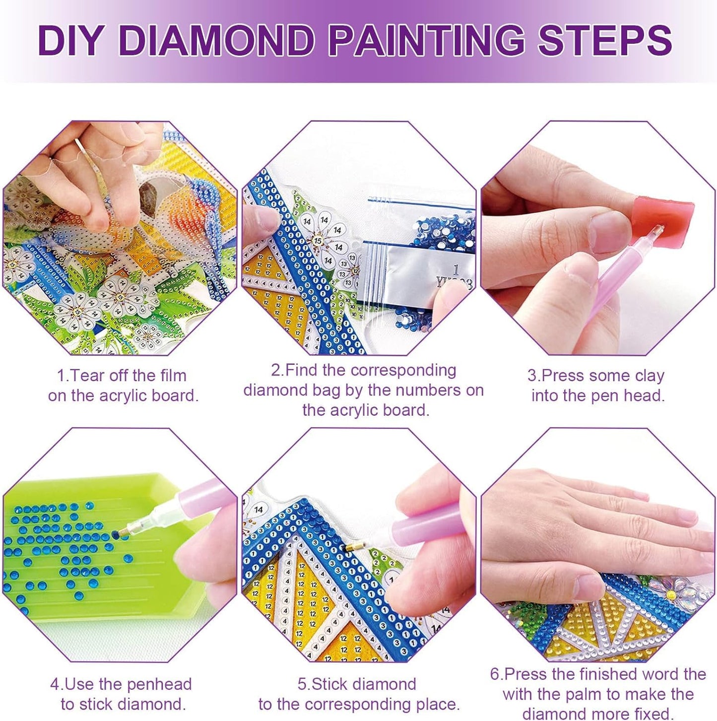 AIBOERL Diamond Art Hanging Kit for Adult,Special Shaped Rhinestone,Double Sided 5D DIY Acrylic Diamond Art Painting Window Pendants Home Garden Wall Hanging Kits Hanging Ornament (2 Pack Bird)