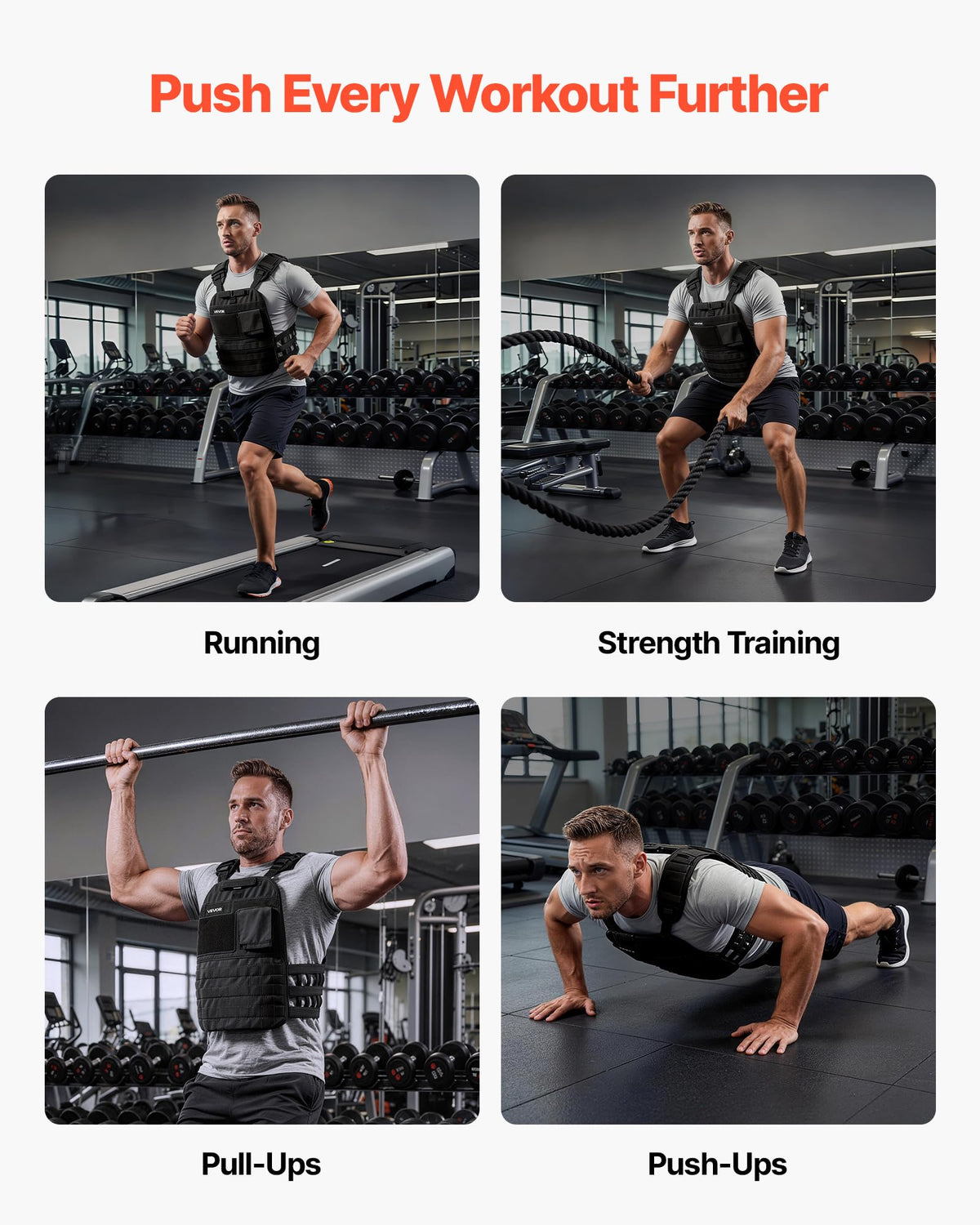 VEVOR Curved Weight Vest Plates, 8.75 LB Pairs, Premium Steel Tactical Weighted Plates for Vest, Ergonomic Design, for Strength Endurance Training, Running, Jogging, Fitness, Heavy Workouts