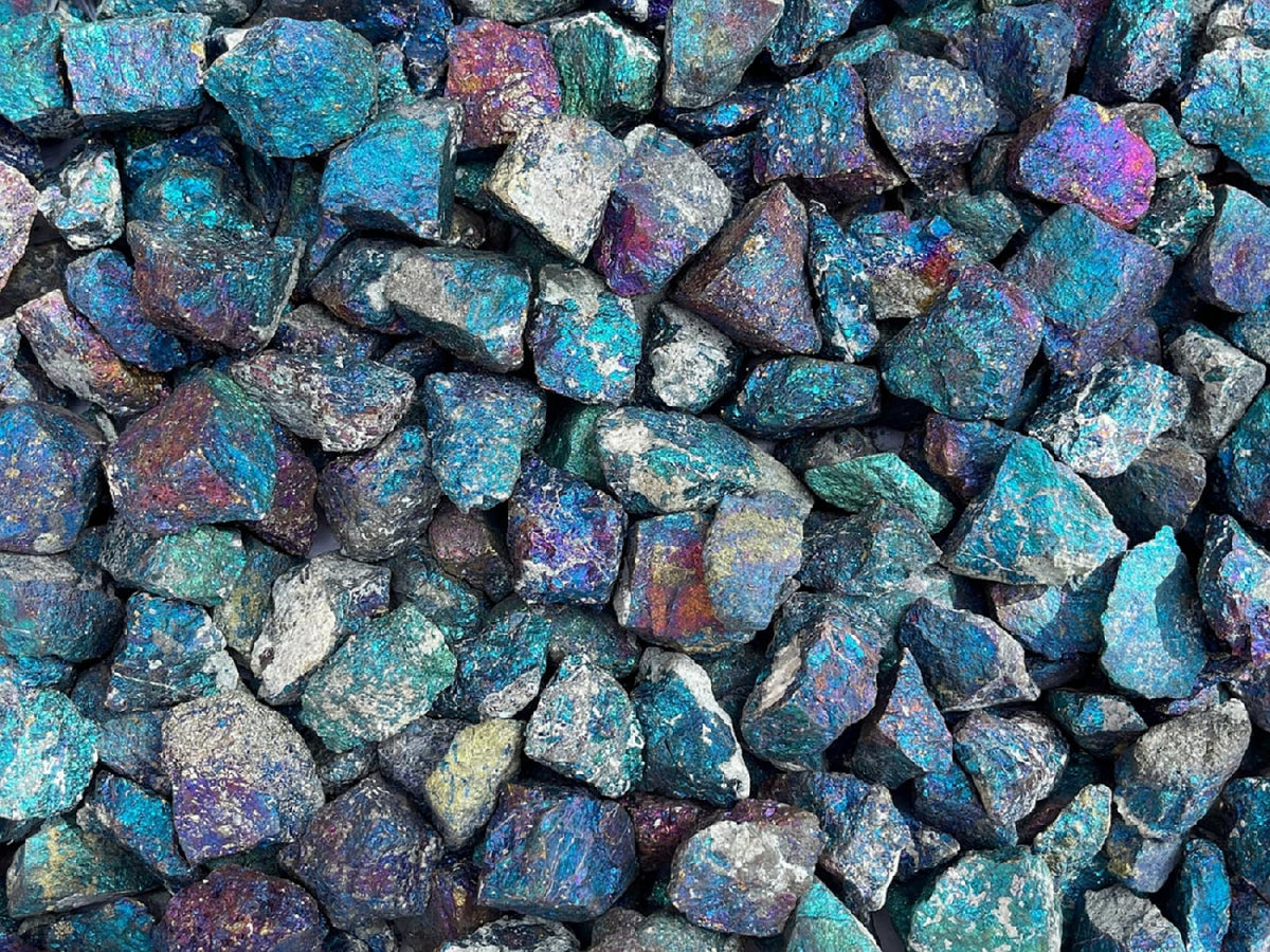 GAF TREASURES Wholesale Raw Chalcopyrite Crystals, Natural Chalcopyrite Stone, Natural Rough Chalcopyrite Crystals, Chalcopyrite Rough, Chalcopyrite Healing Crystals (Chalcopyrite, 0.5 Pound)