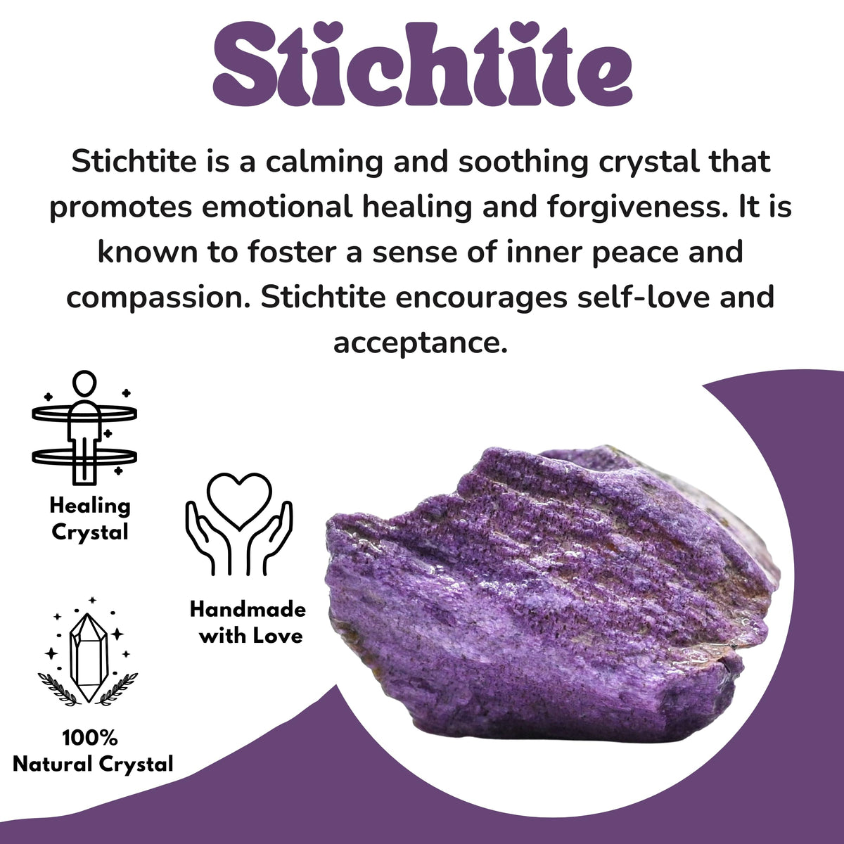 Amazing Gemstone 2 Pieces Stichtite Raw Crystals and Healing Stones, Natural Rocks for Tumbling and DIY Raw Stones and Crystals