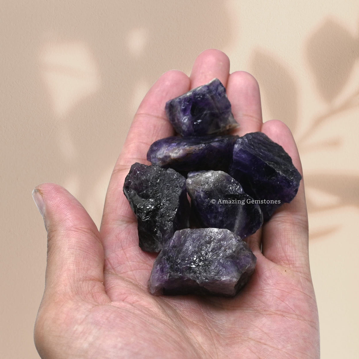 Amazing Gemstone Amethyst Raw Crystals and Healing Stones, Natural Rocks for Tumbling and DIY Raw Stones and Crystals (1 lb)