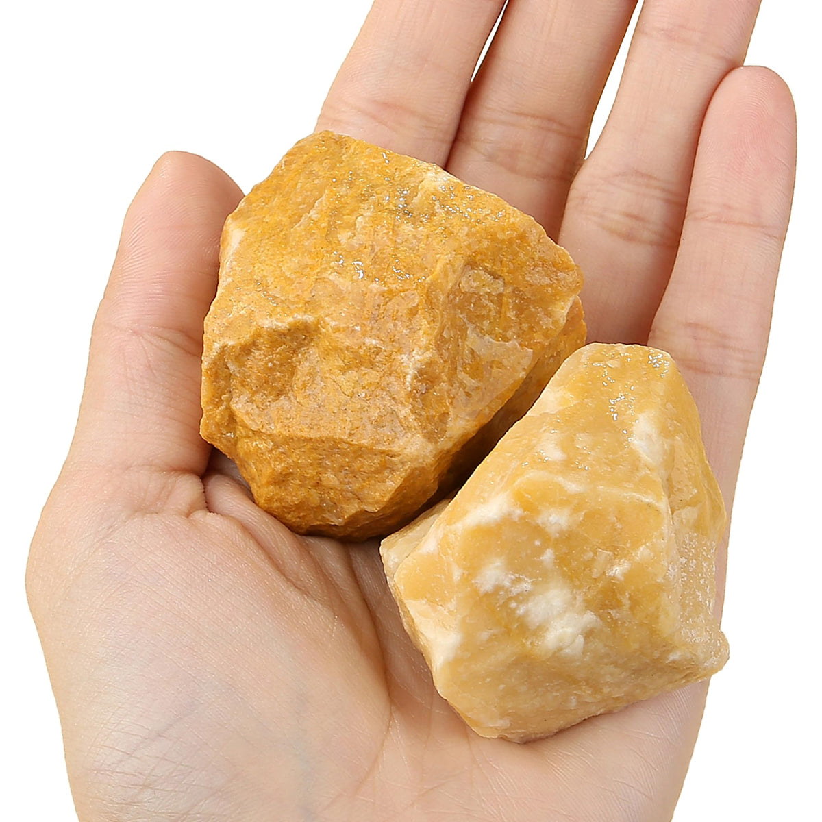 YATOJUZI Yellow Aventurine 1.8-2.2" Natural Raw Stones and Healing Crystals Large Stone Rough Crystal Rocks for Tumbling Cabbing Polishing Fountain Rocks Decoration 1PCS