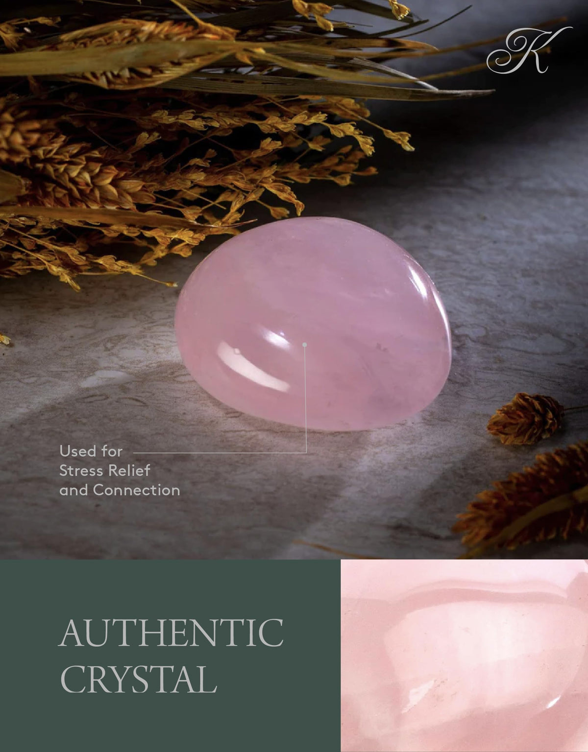 KALIFANO Rose Quartz Palm Stone with Healing & Calming Effects - AAA Grade High Energy Cuarzo Rosa with Information Card - Reiki Worry Crystal Used for Friendship and Love (Family Owned and Operated)