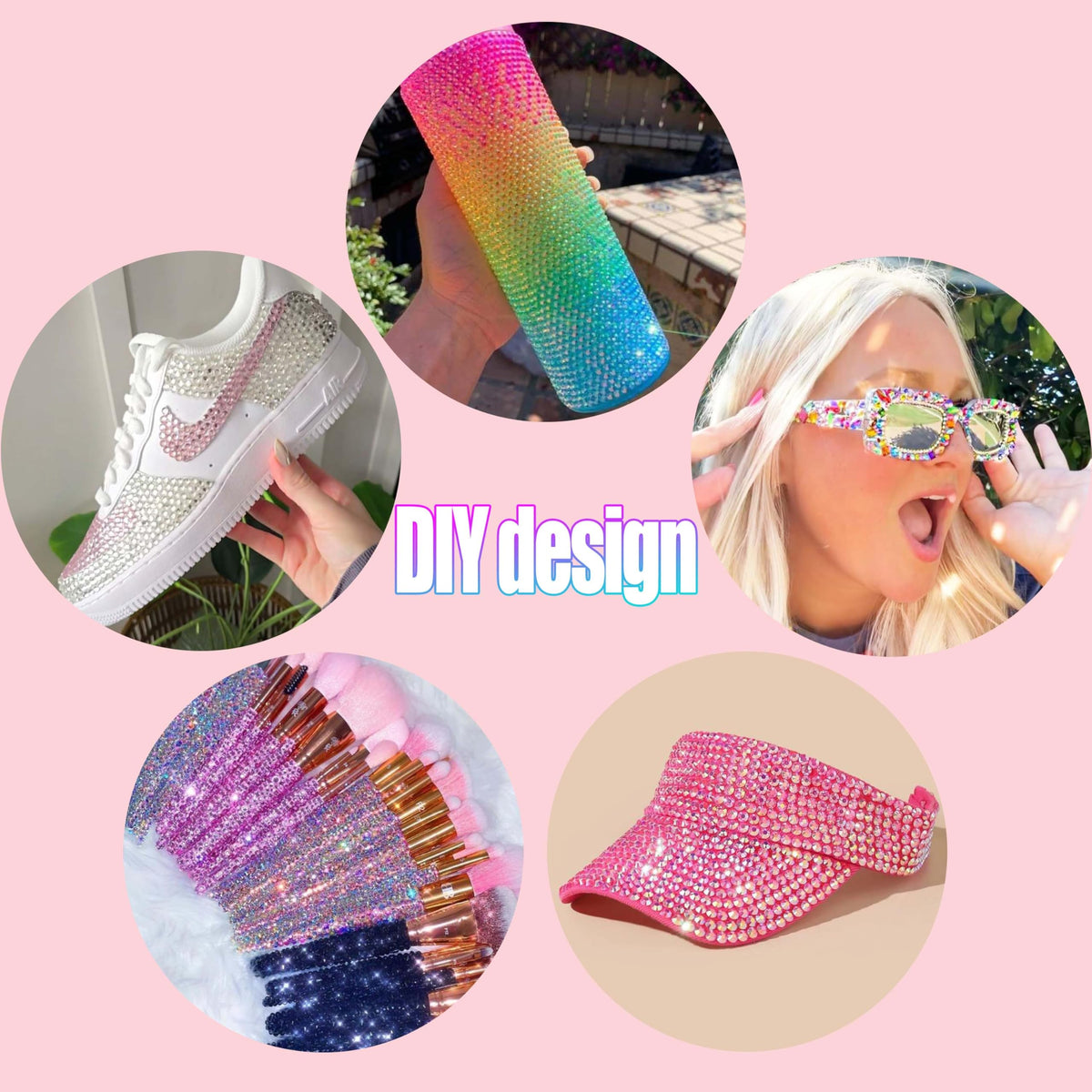 LERBOU 90000Pcs Bedazzling Kit for 12 Colors Rhinestones with 4 Shades Each - 12 Box Diamond Art, 3mm Flatback Gems with 4×10ml B7000 Jewelry Glue & Tools, Perfect for Nail Art, Crafting, Clothing