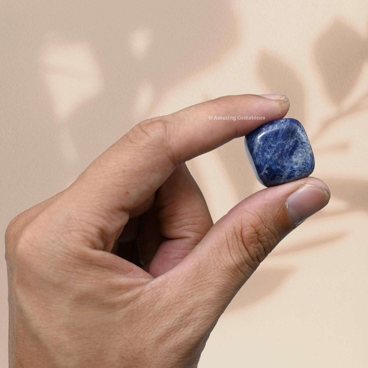Amazing Gemstone Sodalite Crystals and Healing Stones Tumbled - 1 Oz Sodalite Stone Gem Stones, Natural Healing Stones for Energy Balance, Stress Relief - Polished Gems Rocks