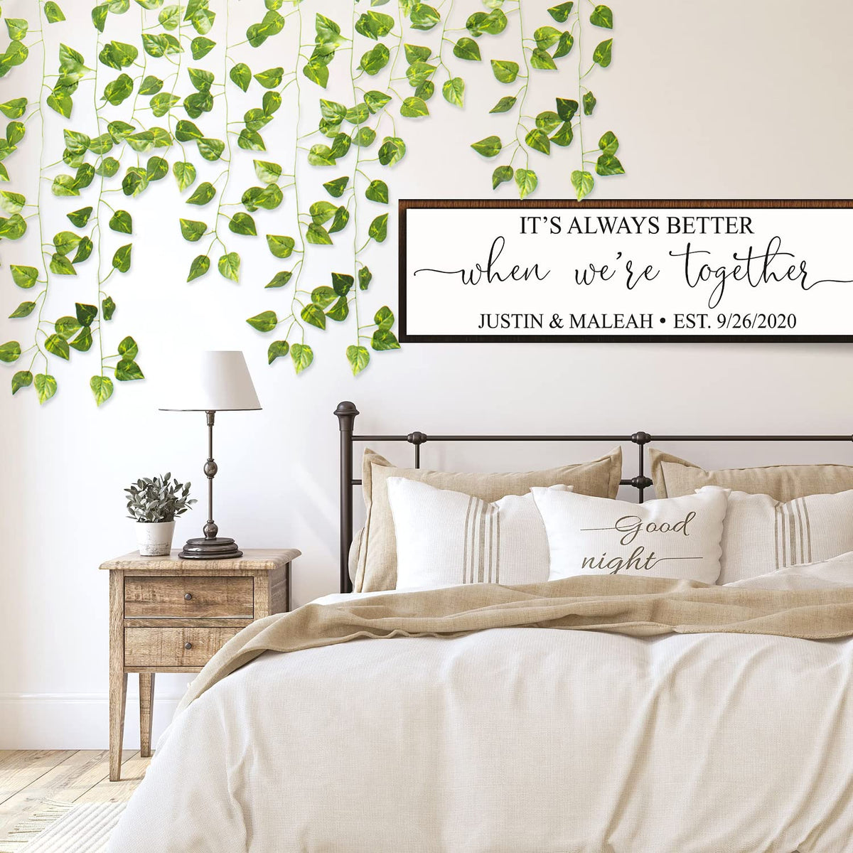 24 Pack 173ft Artificial Ivy Vines Fake Garland Leaves Plants Hanging Greenery Garland for Bedroom Wedding Party Garden Wall Decoration