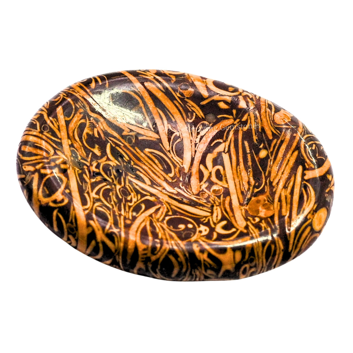 Amazing Gemstone Mariyam Jasper Worry Stone Crystals & Healing Stones - Worry Stones for Stress Relief Gifts - Piedra Crystal Fidget for Meditation - Unique Stocking Stuffers & Birthday Gifts