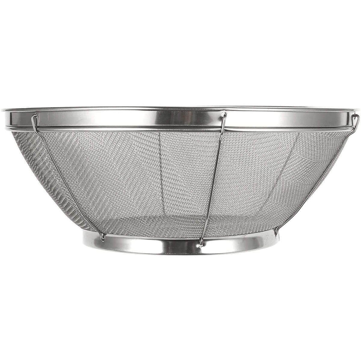 Juvale Stainless Steel Fine Mesh Strainer - Durable Rust-Resistant Mesh Colander - Ergonomic Handle Rice Colander - Ultra-Fine Flour Sifter - Dishwasher Safe with Stable Design - 11 in x 4 in, Silver