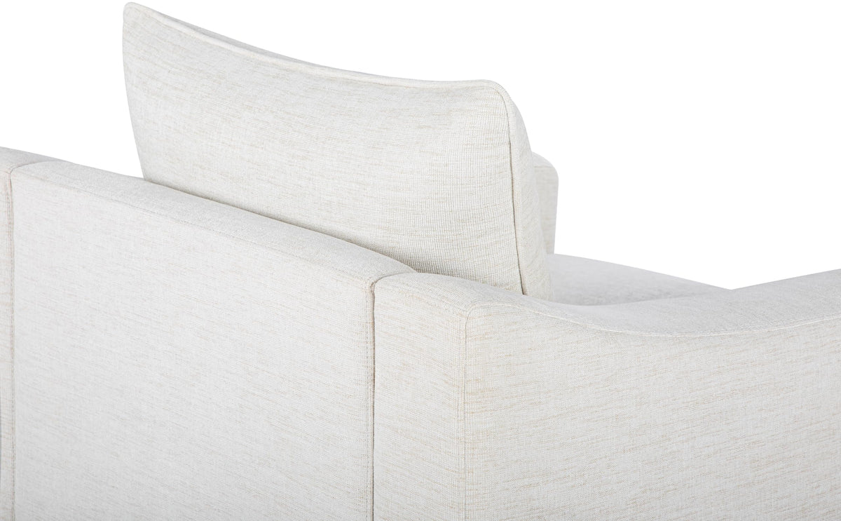 Livabliss Sutterlin Modern Accent Chair, 32" H x 35" W x 34" D, Cream