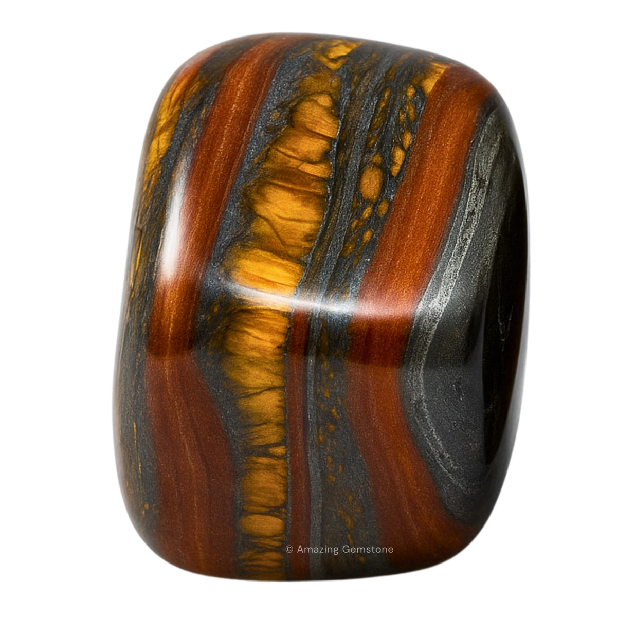 Amazing Gemstone Iron Tiger Eye Crystals and Healing Stones Tumbled - 1000+ Carats Iron Tiger Eye Stone, Healing Stones for Energy Balance, Stress Relief - Premium Polished Gems Rocks for Meditation