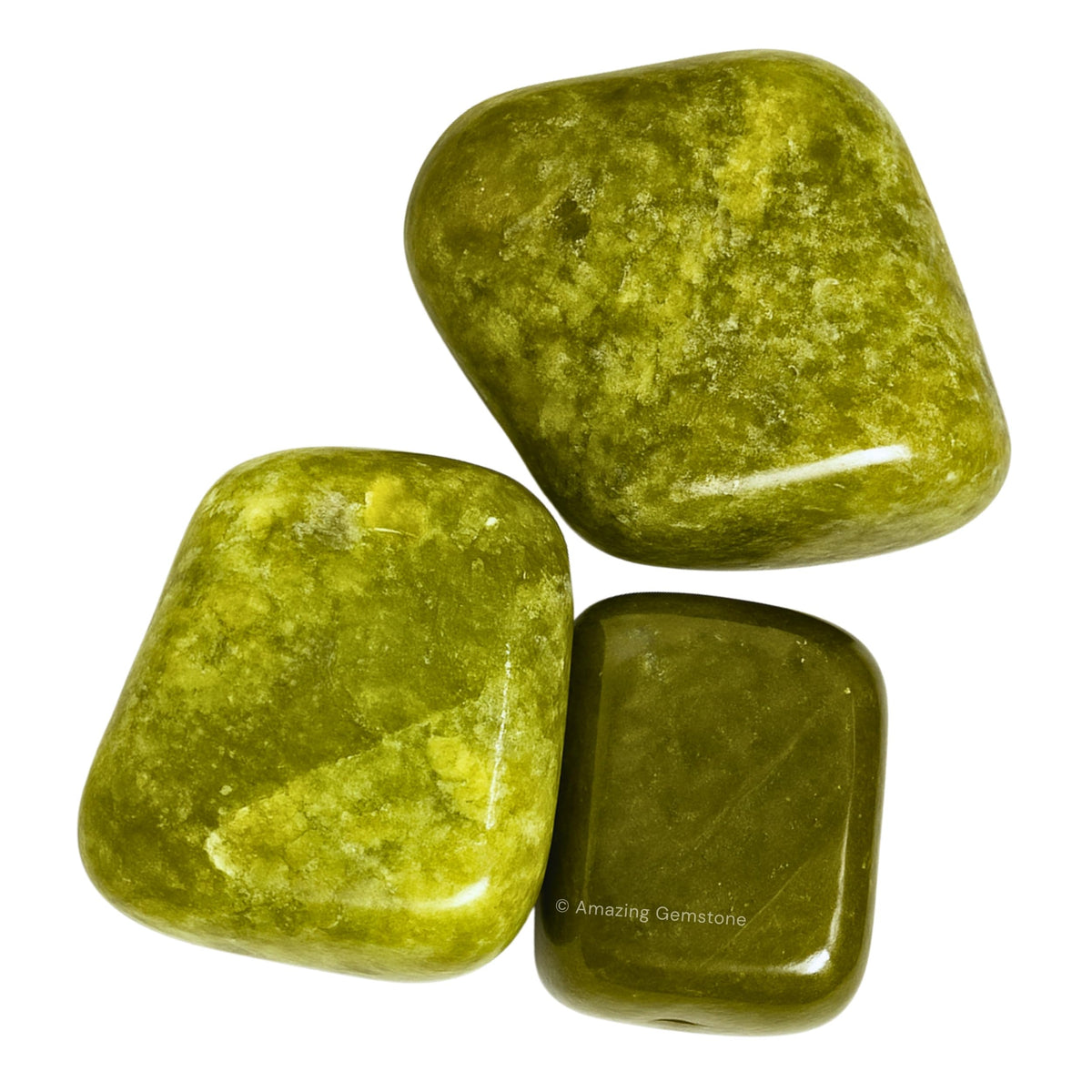 Amazing Gemstone Vesuvianite Crystals and Healing Stones Tumbled - 1 Oz Vesuvianite Stone Gem Stones, Natural Healing Stones for Energy Balance, Stress Relief - Polished Gems Rocks