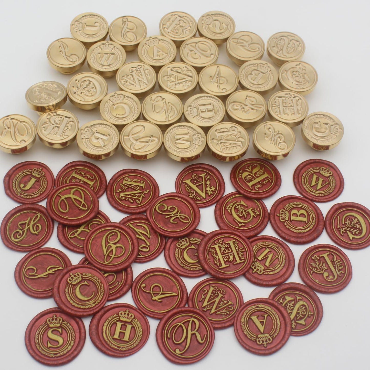 Letter Wax Seal Stamp Kit, Andotopee Wax Seal Kit Initial Alphabet V Sealing Wax Stamp Head 3pcs, Vintage Wax Stamp Seal Kit with Wax Seal Beads, Wax Seal Warmer Tools, Wax Seal Pen, Gift Box Set