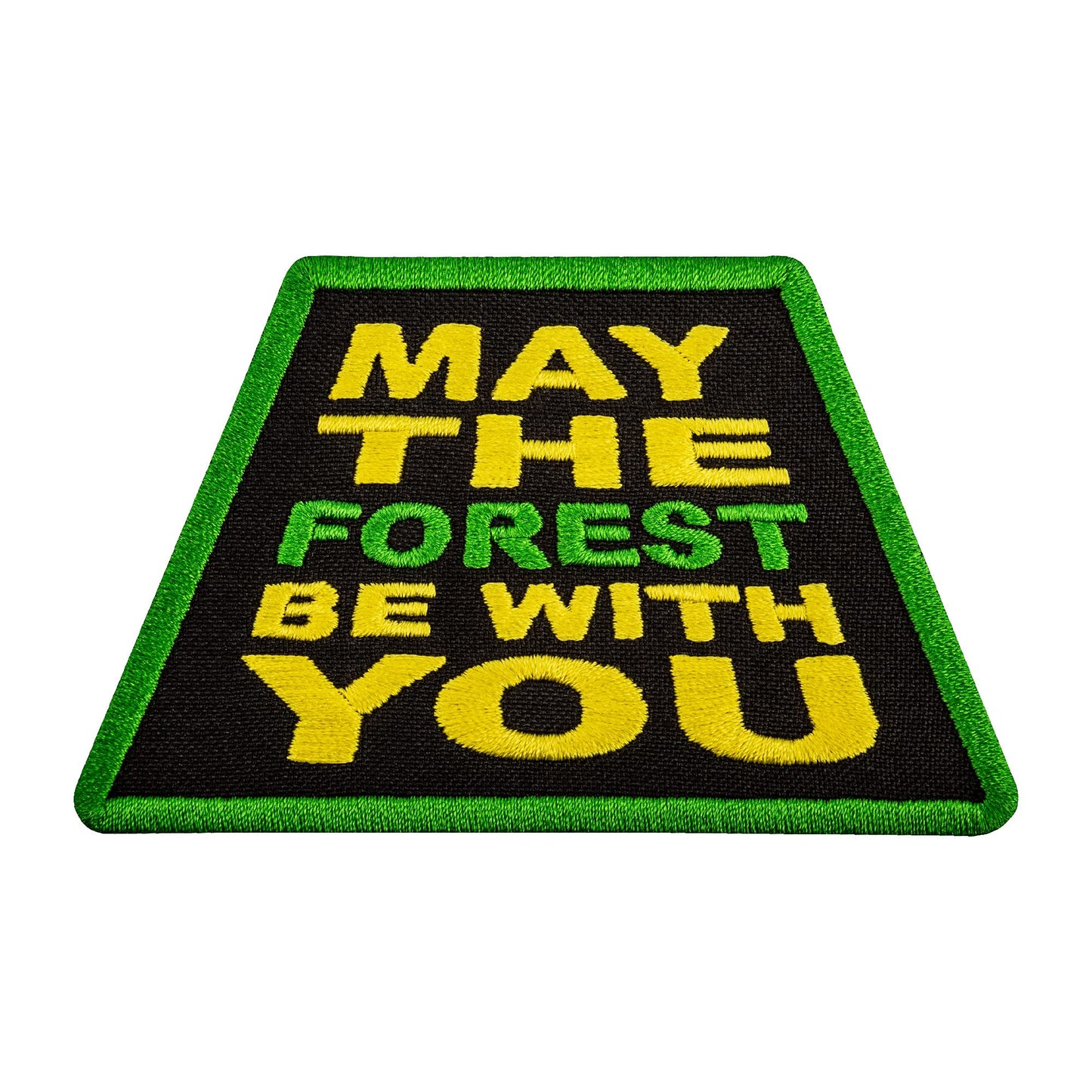 EMBROVERSE May The Forest Be with You Travel Patch - Funny Embroidered Iron On Patches - Size: 3.9 x 2.4 inches