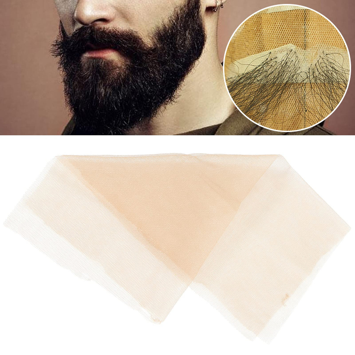 Hd Lace For Wig Making Hd Lace For Wig Making Lace Net For Wig, 30X30Cm Film Makeup Lace Net Lace Wig Fake Beard Lace Closure Making Supply Accessory Film Lace Wig Fake Beard Lace