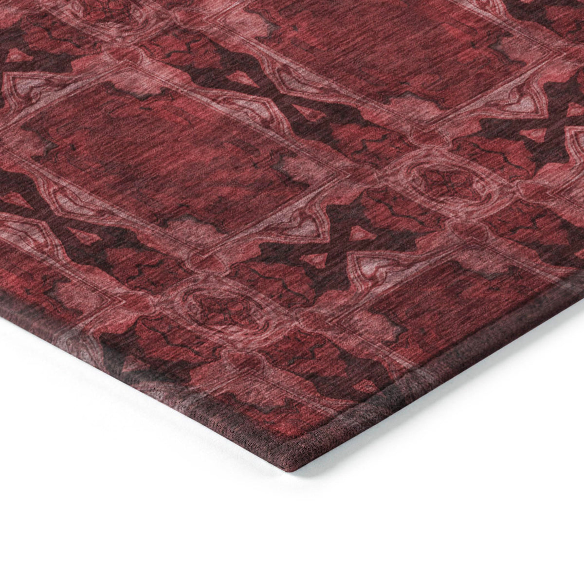 Addison Rugs Chantille ACN564 Red 9' x 12 Indoor Outdoor Area Rug, Stain Resistant, Machine Washable, Non Shedding, Bedroom, Living Room, Dining Room, Kitchen Rug