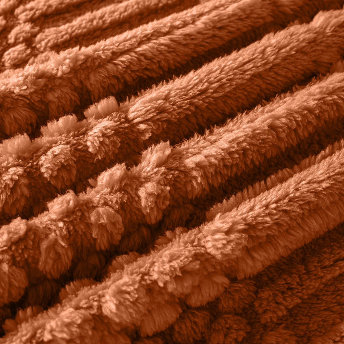 50x70 Inch Rust Throw Blanket - Soft & Fluffy Fleece, Cute & Aesthetic, Perfect for Sofa, Couch, Chair, Bed, Living Room & Bedroom, All-Season Use, Plush & Cozy Decorative Blanket