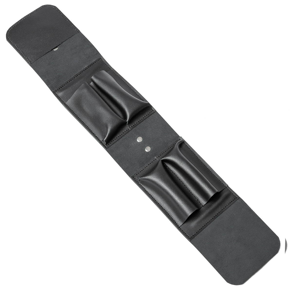 Leather Folding Knife Display Case Organizer for 4 Pocket Knives Case, Folding Knives Storage Holder, Knives Collection Pouch Bag VB4BL
