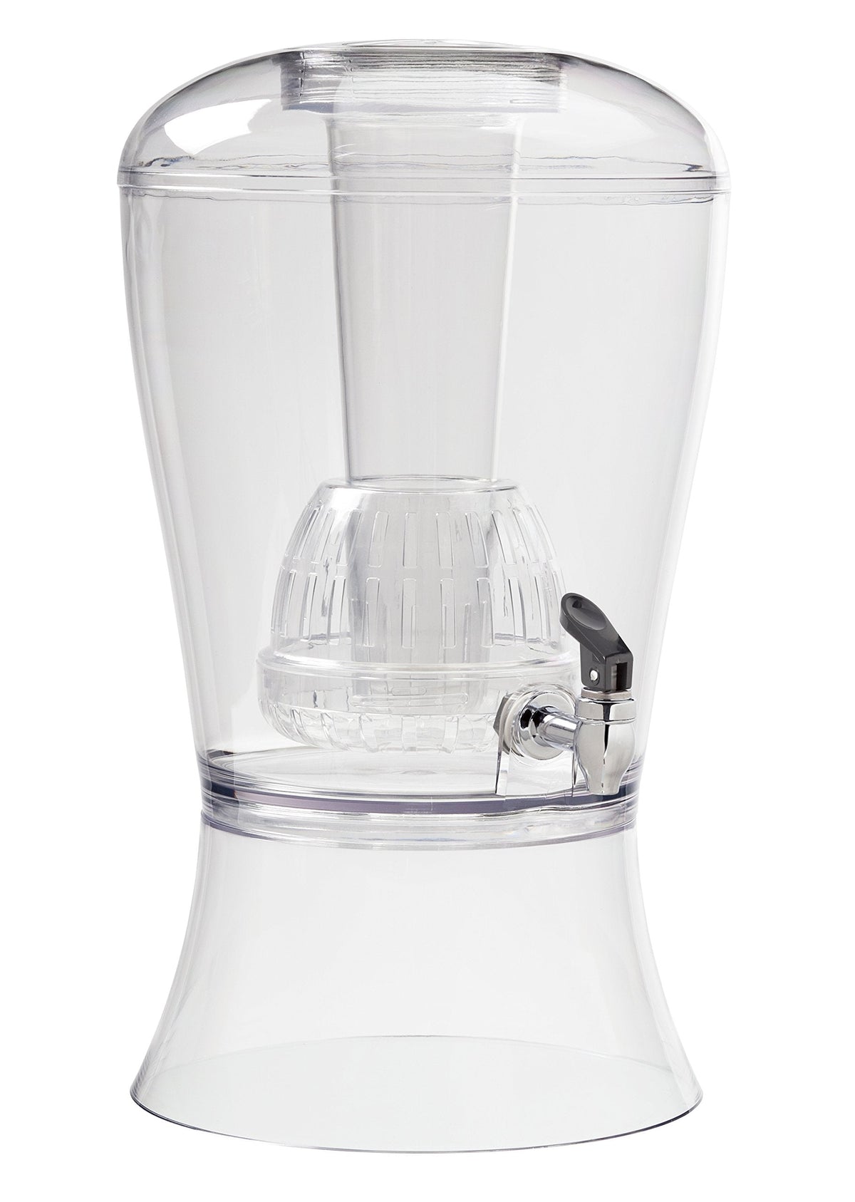 CreativeWare 3 Gallon Beverage Dispenser With Ice Cylinder And Fruit Infuser
