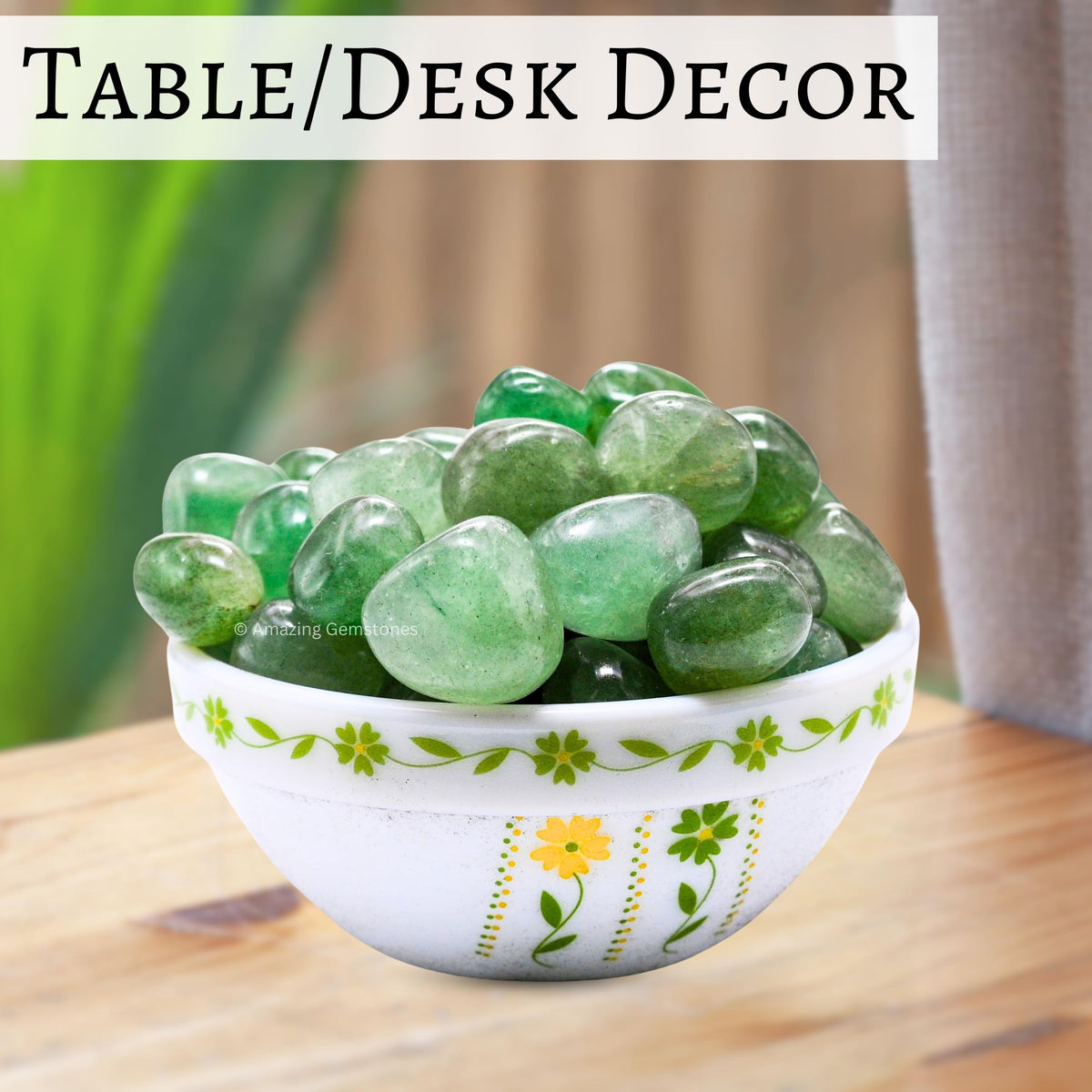 Amazing Gemstone Green Strawberry Quartz Crystals and Healing Stones Tumbled - 1 oz Green Strawberry Quartz Stone, Healing Stones for Energy Balance, Premium Polished Gems Rocks for Meditation