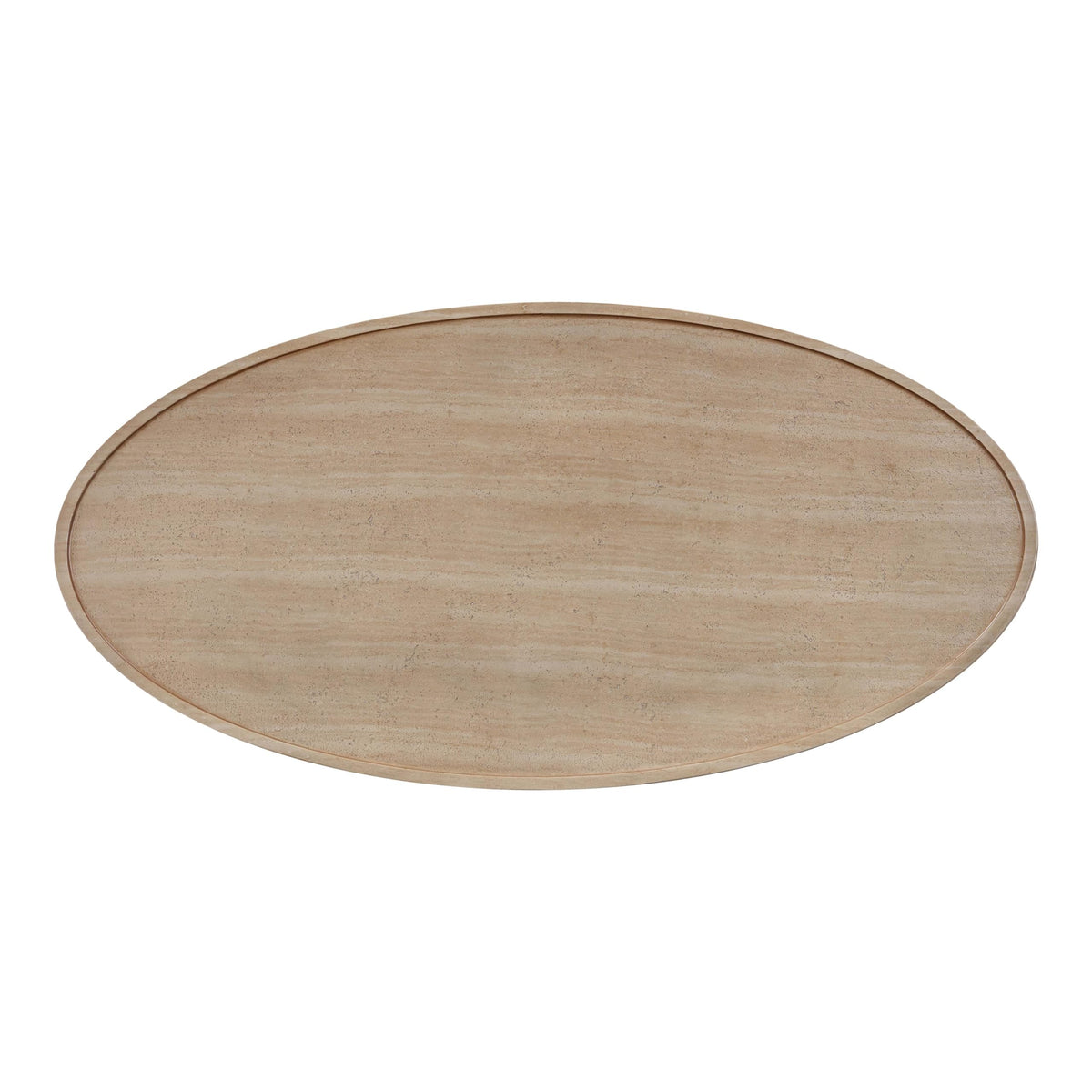 Tov Furniture Eclipse Textured Faux Travertine Indoor/Outdoor Coffee Table