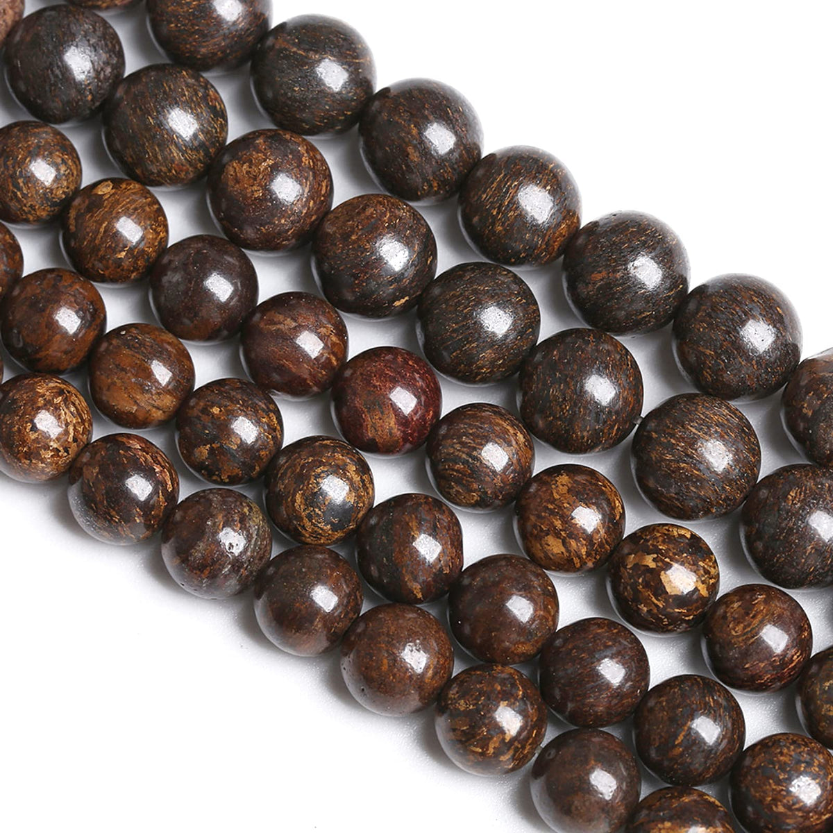 6MM 60PCS Natural Stone Bronzite Gemstone Spacer Loose Beads for Jewelry Making DIY Bracelet Necklace 1 Strand