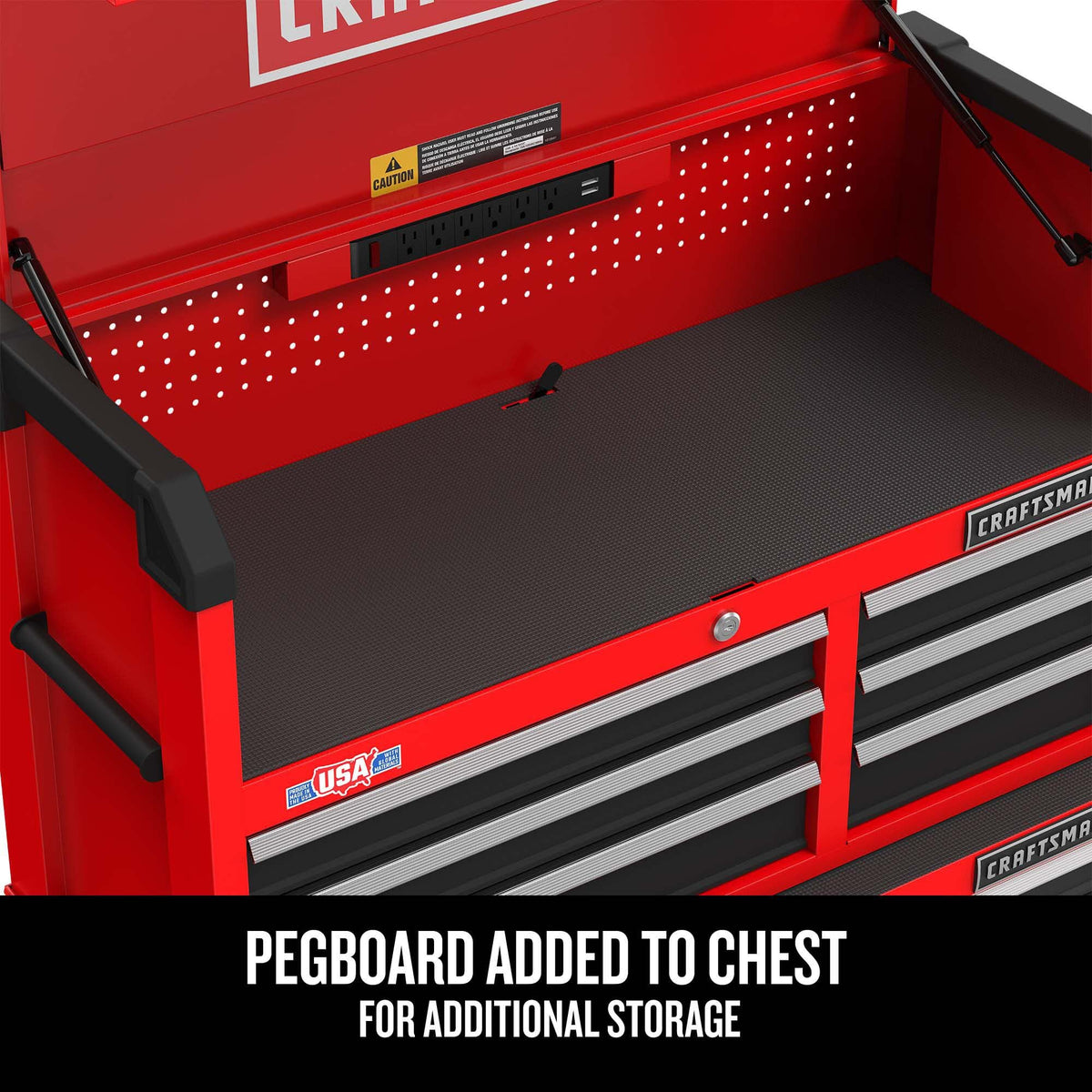 CRAFTSMAN S2000 26IN 4-DRAWER CHEST W/LIGHT & DIVIDE (CMST32642RB)
