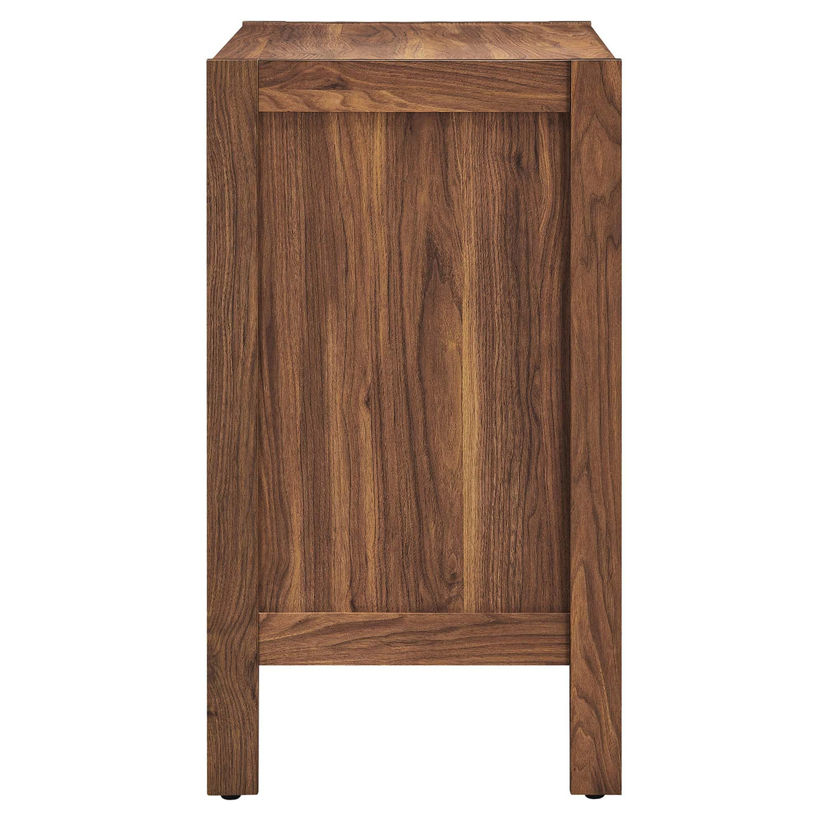 Modway Capri 33 Inch Sideboard Walnut, Hallway or Entryway Storage Cabinet with Doors, Mid-Century Modern Buffet Table or Credenza for Living or Dining Room