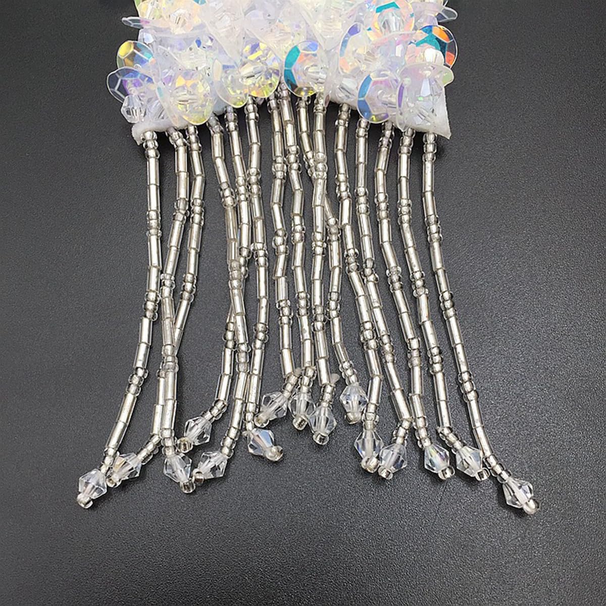 Star & Bowknot Sequin Beaded Patches Handmade Embroidery Beading Patch Appliques for Sew On T-Shirt Clothes Dress Handbag Jeans Jackets Shoes Clothing
