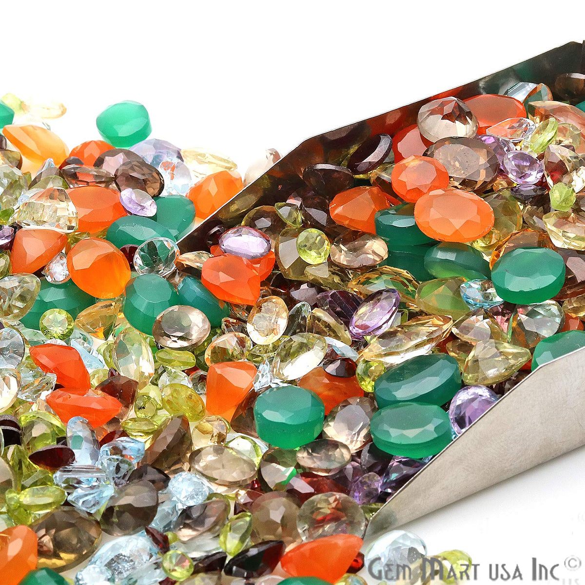 Mixed Gems Natural Loose Gemstones | 100% Natural Loose Gemstones bulk| Grade A+ (natural inclusions) |Hand Cut and Polished | Gemstone Wholesale Lot – by GM GemMartUSA (MX-60001)