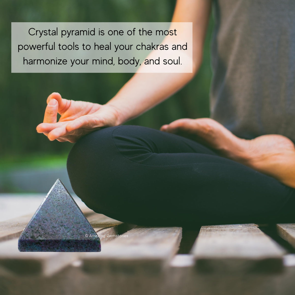 Amazing Gemstone Ruby Kyanite Pyramid Crystal Healing Stones - 2" Great Pyramid Figurine of Natural Stone Pyramid for Meditation, Reiki, Chakra Balancing and Crystal Pyramids Grid