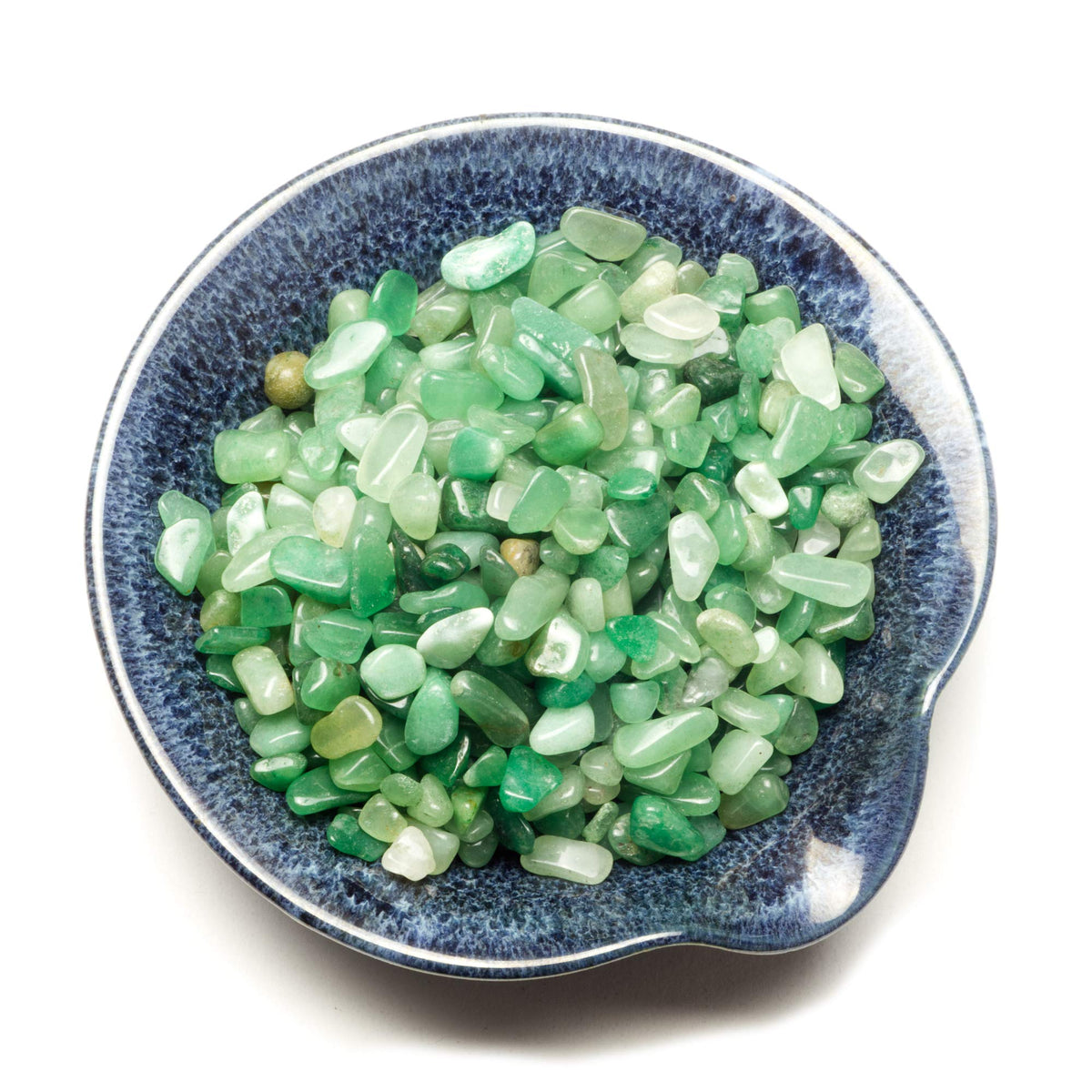 Cherry Tree Collection 1/2 Pound Polished Tumbled Gemstone Chips, Pebbles, Crystal Chips Bulk for Jewelry Making, Healing, Plants, Succulents, Aquariums, Decoration, Chakra (Green Aventurine)